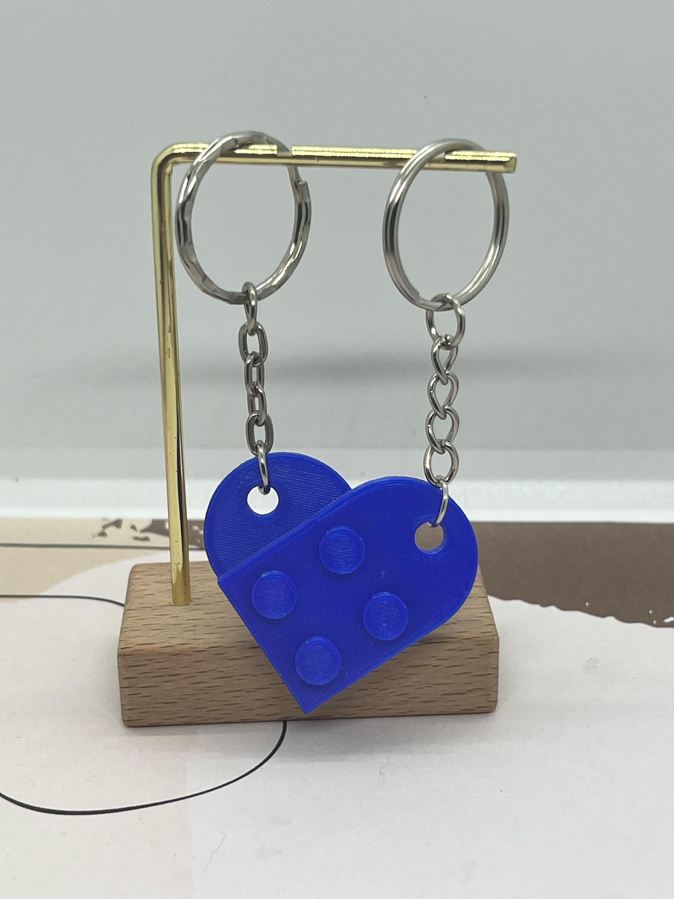 Porte-Clés Cœur – Lot de 2 | Léger, Élégant & Résistant | Idée Cadeau